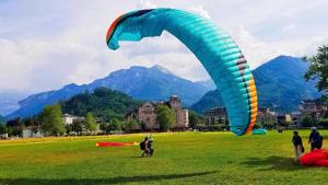 Enjoying the sites in Interlaken