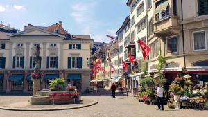 Mike enjoying a wander through Zurich, Switzerland