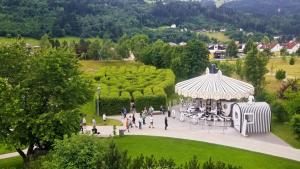 Carousel in Swarovski park