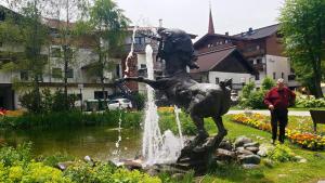 Weird unicorn fountain in Seefeld, Austria.