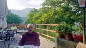 Campground dinner in Stams, Austria.
