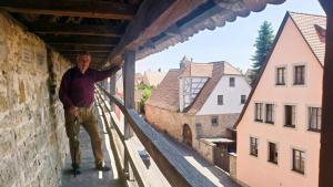 Mike on Rothenburg city wall