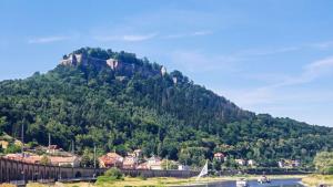 Friedrichsburg (Christiansburg) as seen from Königstein, Germany
