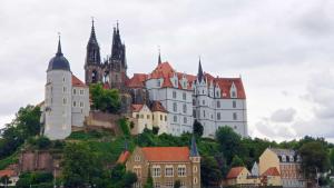 Meissen from Elbe River cycling path