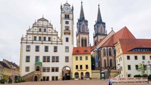 Town Squre in lovely, small town of Oschatz