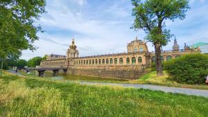 Kronentor at Zwinger Castle Complex in Dresden, East Germany.