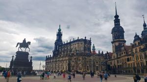 Dresden's Catholic 18th c. Cathedral Holy Trinity Church, luckily not destroyed in WWII