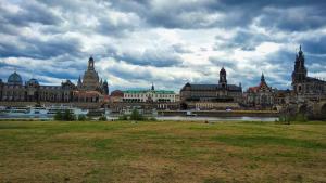 Dresden from Elbe River cycling path