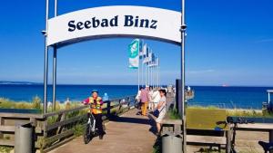 Riding around Binz on Rügen Island, in Germany