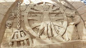 Phenomenal indoor sand scupltures near Binz on Rügen Island, Germany