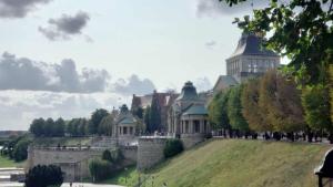 Waly Chrobrego, beautiful, well-known promenade walk in Szczecin, Poland