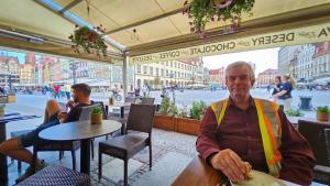 Lunch in Market Square in Wrocław, Poland