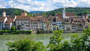 Lovely Swiss town of Rheinfelden. Nice stop while cycling the Rhine.