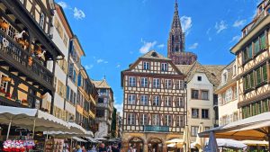 Fish Market Square in Strasbourg, France
