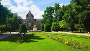Palais du Rhin with its lovely large park in Strasbourg, France