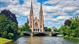 Église réformée Saint-Paul in Strasbourg, France, not the main cathedral but great looking.