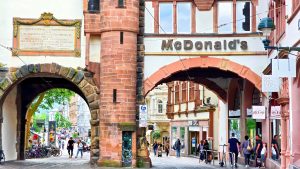 Way too much advertising even if they left out the golden arches. Freiburg, Germany