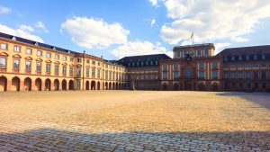 Schloss Mannheim, reconstructed after WWII, now a university. Mannheim, Germany