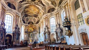 Mike can't believe the money spent on churches by the church. Mainz, Germany