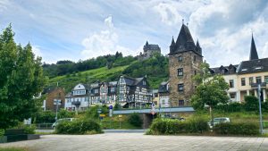 Too tired to cycle up to Bacharach's castle/youth hostel for a drink and the view.