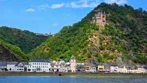 Burg Katz, across from Sankt Goar just down from the Lorely Rock on the Rhine.