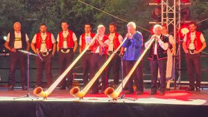 Swiss Alp Horns at International Folk Festival in Kröv, Germany