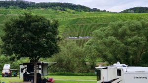 Camping for 1 month in Lösnich on Mosel River in Germany