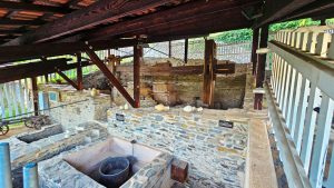 Roman wine press, still used once a year during Wine Press Festival. Piesport