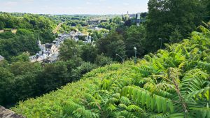 Cycling through Luxembourg City