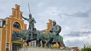 Don Quixote and Sancho Panza in Brussels