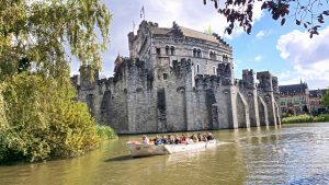 Gravensteen Castle in the centre of Ghent, Belgium