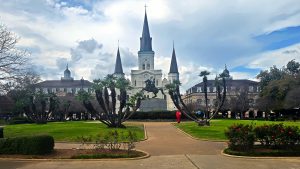 Jackson Square and St. Louis Cathedral, New Orleans, Louisiana