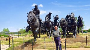 Oklahoma Land Run Monument in OKC