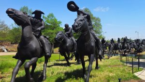 Oklahoma Land Run Monument in OKC