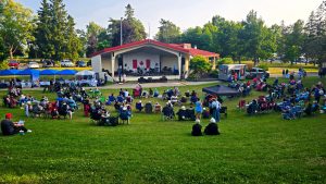 Singing at Bellevue Park bandshell Sault Ste. Marie