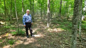 Hiking to Crystal Falls near Sault Ste Marie
