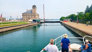 Entering American Lock at Sault Ste, Marie, USA