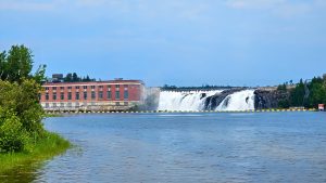 Spilling water at Alexander GS near Nipigon