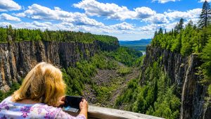 Ouimet Canyon in Northern Ontario NE of Thunder Bay