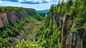 Ouimet Canyon in Northern Ontario NE of Thunder Bay