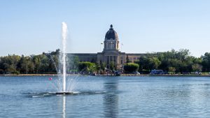 Lake Wascana and Saskatchewan Legislative Building in Regina