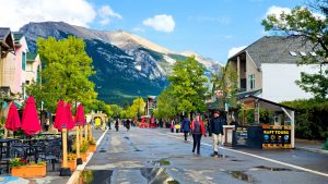 Camped near the lovely town of Canmore, less busy than Banff with gorgeous views in every directions.