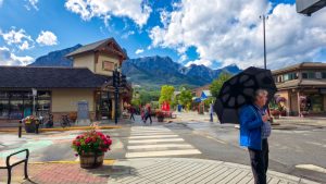 Camped near the lovely town of Canmore, less busy than Banff with gorgeous views in every directions.