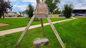 David's Weather Stone at Tourism Medicine Hat, Alberta
