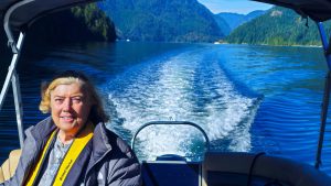 Accessed a pontoon boat in Vancouver and boated up Indian Arm