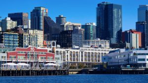 Interesting area in Seattle as seen from the bay.