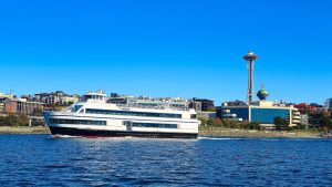 Seattle's Space Needle, seen from one of our FBC boats.