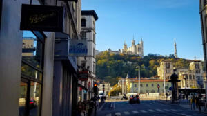Basilique Notre Dame de Fourvière overlooking Lyon, France
