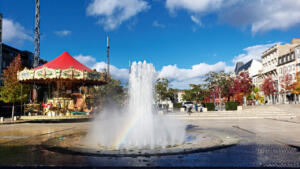Town square in Clermont-Ferrand, France