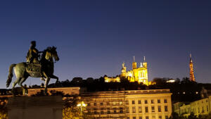 Lyon at night